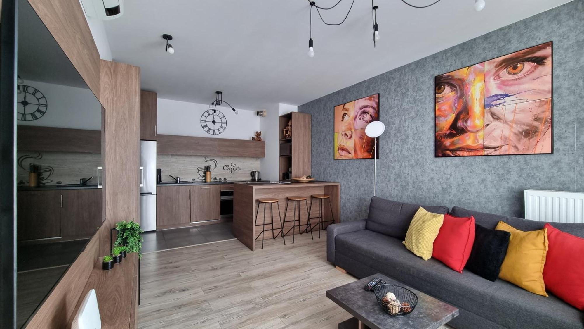 Q Apart Gold- Klimatyzowany 3 Pokojowy Apartament Przy Manufakturze Z Garazem Gratis, Fv วูดช์ ภายนอก รูปภาพ